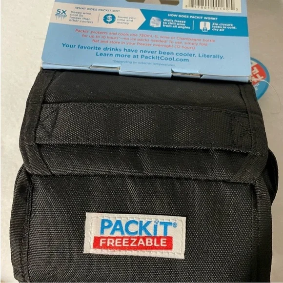 PackIt Freezable Wine Bags - Black and Multicolor - Picture 3 of 5